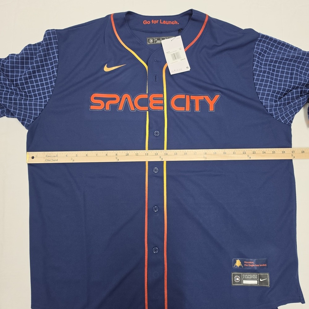 Nike Houston Astros Space City Baseball Jersey MLB City Men's Size XXLarge - Picture 7 of 8